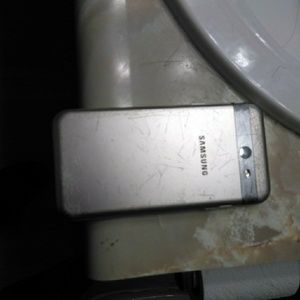 Samsung Galaxy J3 Prime with  red case